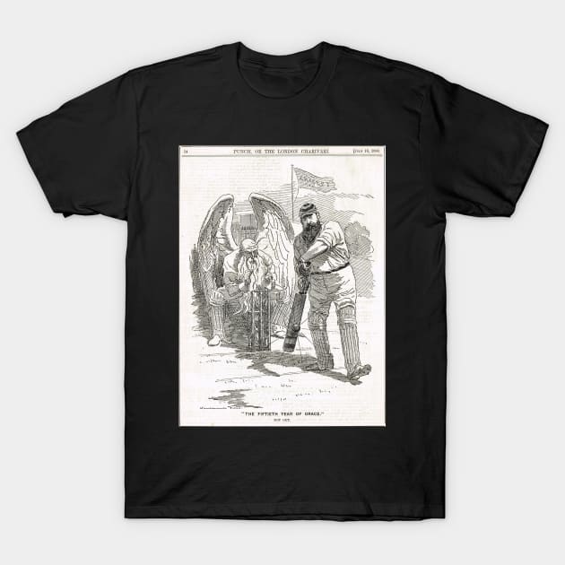 50 years of W G Grace punch cartoon 1898 T-Shirt by artfromthepast